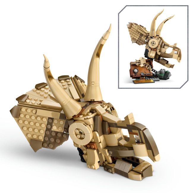 LEGO JURASSIC WORLD FOSILE DE DINOZAUR CRANIU DE TRICERATOPS 76969 VIVLEGO76969