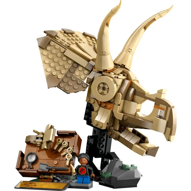 LEGO JURASSIC WORLD FOSILE DE DINOZAUR CRANIU DE TRICERATOPS 76969 VIVLEGO76969