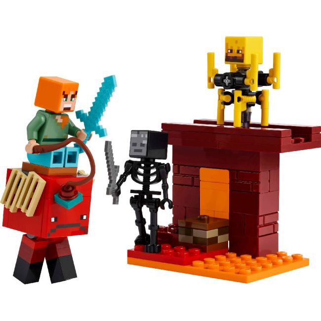 LEGO MINECRAFT BATALIE DEASUPRA LAVEI ÎN NETHER 21266 VIVLEGO21266