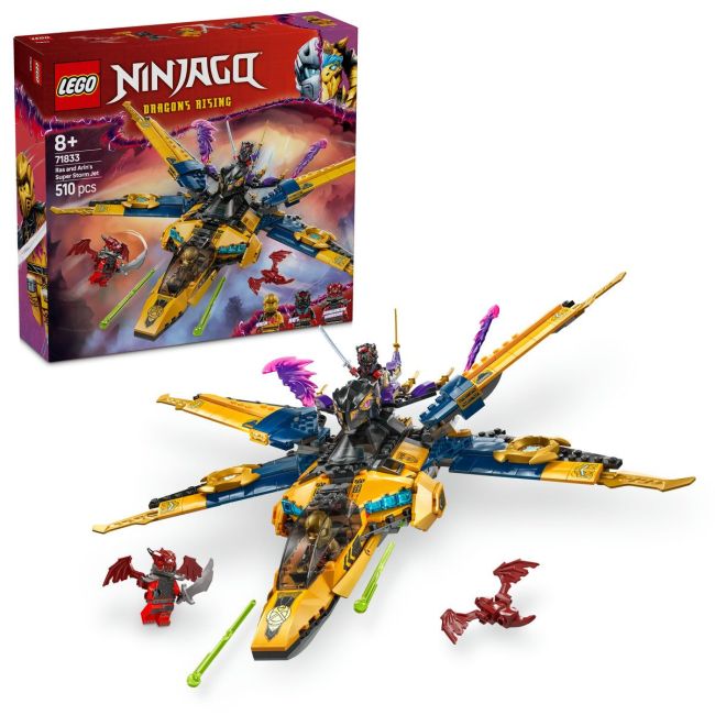 LEGO NINJAGO SUPERAVIONUL CU REACTIE AL LUI RAS SI ARIN 71833 VIVLEGO71833