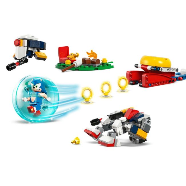 LEGO SONIC ÎNFRUNTARE LA FOCUL DE TABARA AL LUI SONIC 77001 VIVLEGO77001
