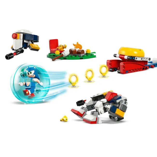 LEGO SONIC &Icirc;NFRUNTARE LA FOCUL DE TABARA AL LUI SONIC 77001 VIVLEGO77001