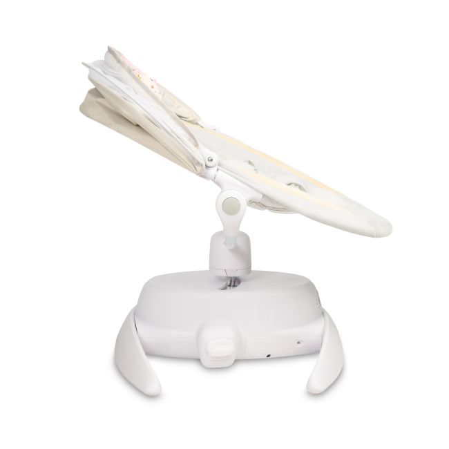 Leagan electric rotativ 360⁰ cu telecomanda, melodii, sunete, senzor de mișcare și inclinare reglabila Caretero OPTI Bej PMICTERO-8005