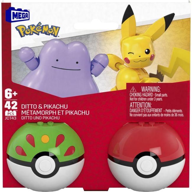 POKEMON MEGA SET DOUA BILE DITTO SI PIKACHU 42 PIESE VIVMTHXP11_JCT43
