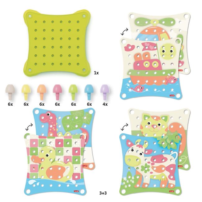 Quercetti Jumbo Peggy Evo Primul Mozaic Eco+ ERFQ82272
