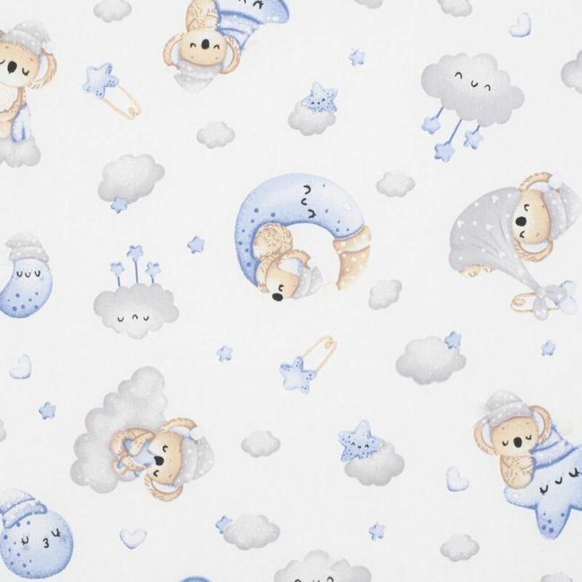 Saltea patut bebe, New Baby, Din spuma, Cu husa detasabila, 120x60x6 cm, 0 luni+, Blue Koala BYN53007