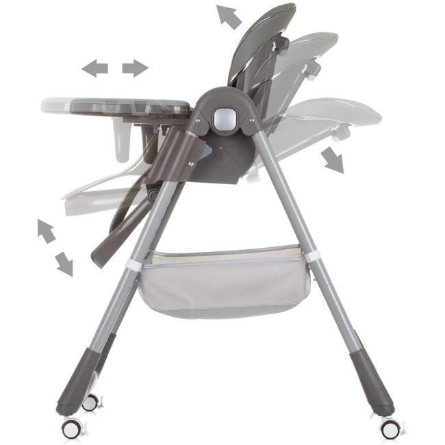 Scaun de masa chipolino first spoon ash grey hubsthfs02401as