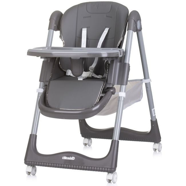 Scaun de masa chipolino first spoon ash grey hubsthfs02401as