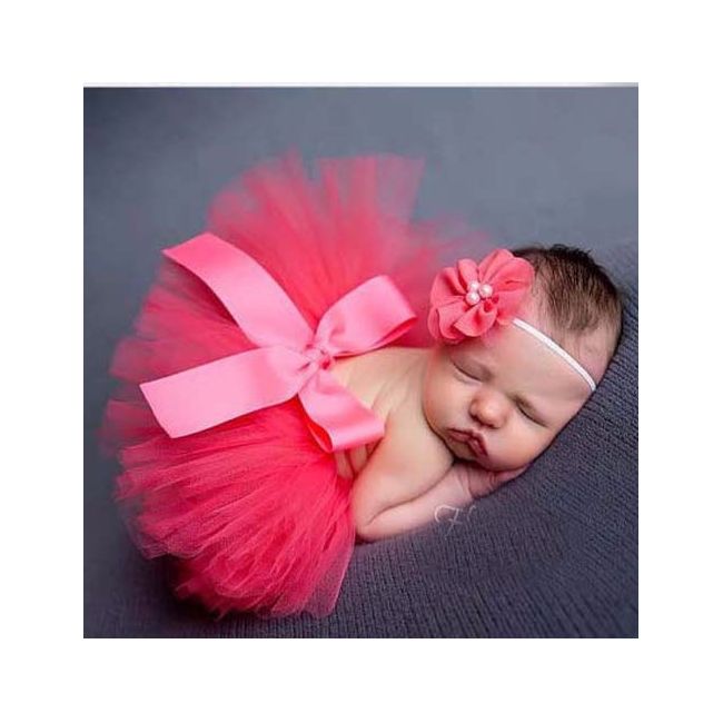 Set pentru sedinta foto nou nascut - 4 Drool (Culoare: Roz Pastel) JEM15d3