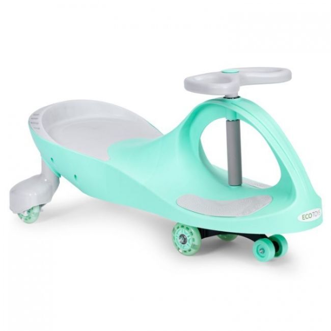 Trotineta gravitationala tip barca cu roti led ecotoys ym-sw-1 - verde edeediym-sw-1green