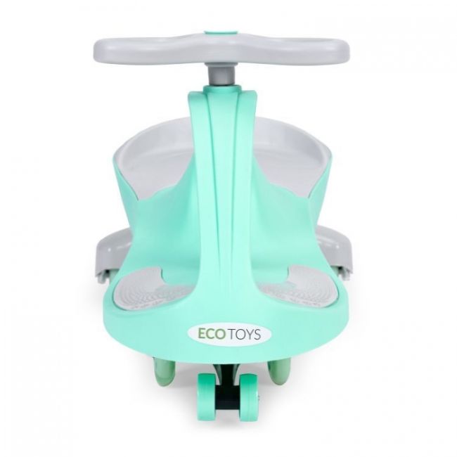 Trotineta gravitationala tip barca cu roti led ecotoys ym-sw-1 - verde edeediym-sw-1green