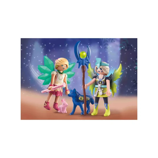 Playmobil - Crystal Fairy Si Moon Fairy Cu Animalute De Suflet ARTPM71236