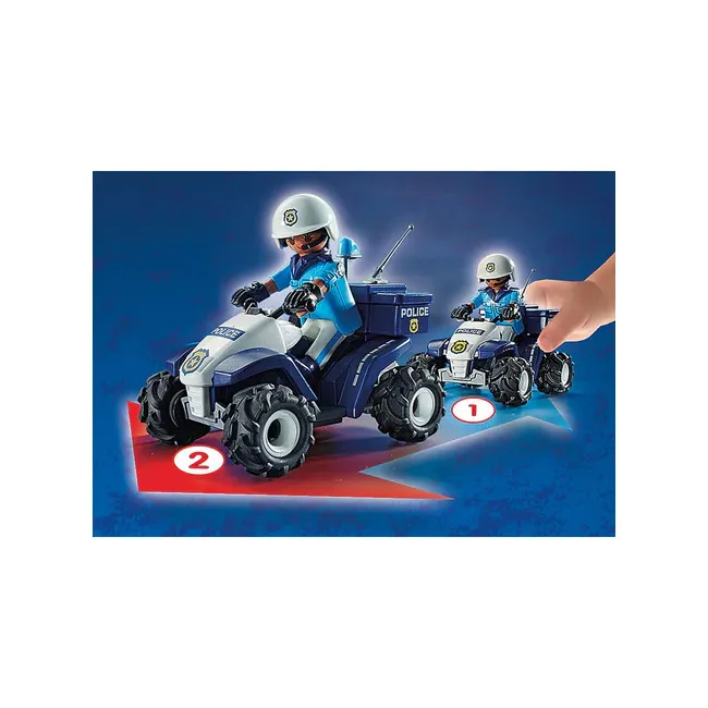 Playmobil - Vehicul Pullback De Politie ARTPM71092