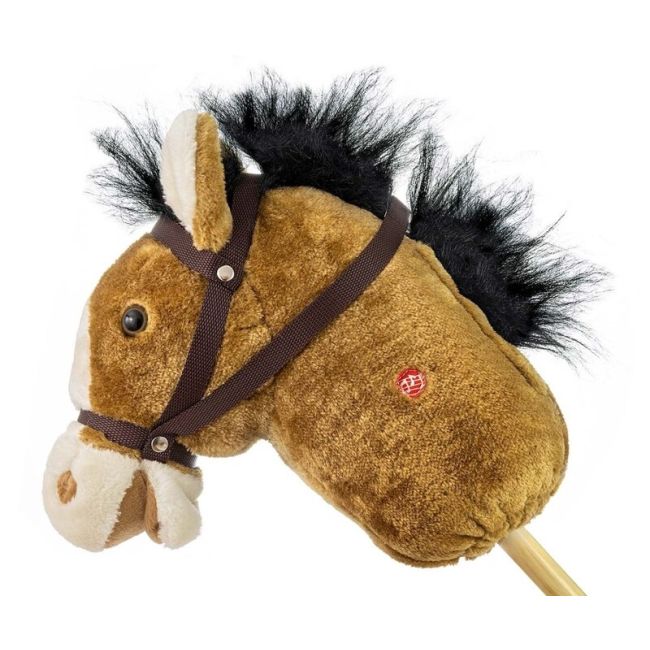 Calut de jucarie cu miscare si sunete, Hobby Horse, Light Brown, Milly Mally EKDmm7331