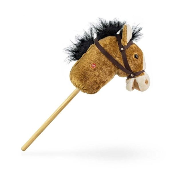 Calut de jucarie cu miscare si sunete, Hobby Horse, Light Brown, Milly Mally EKDmm7331