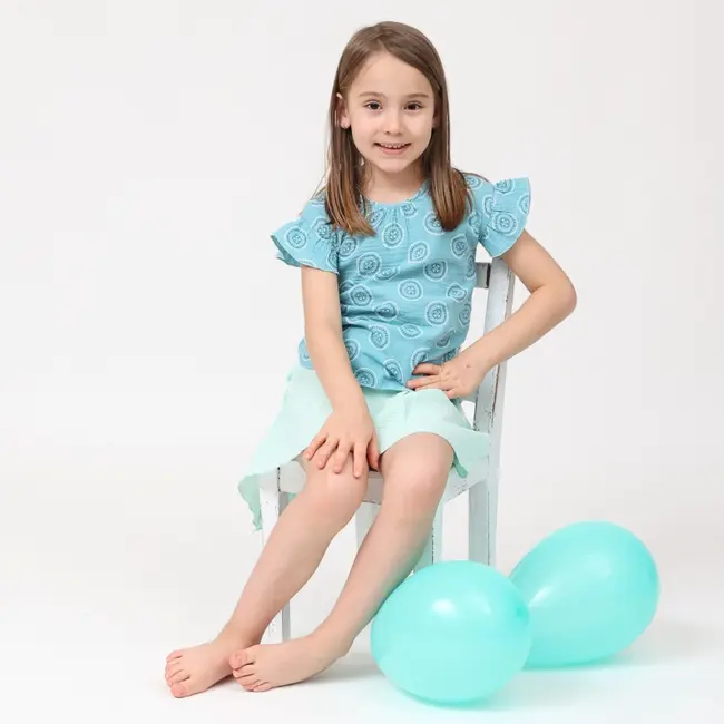 Fustita de vara pentru fete, din muselina, Minty, 80-86 cm (12-18 luni) KDEFVM1218MINTY