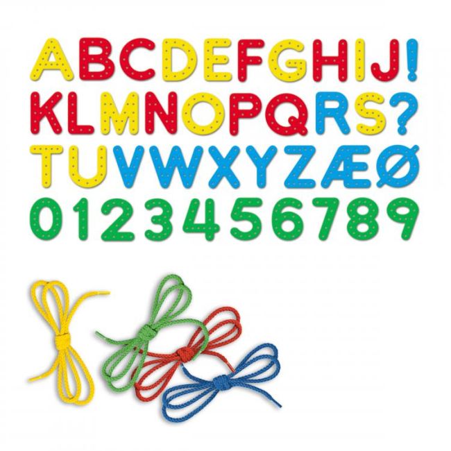 Joc cu sireturi Montessori ABC+123 ERFQ02808