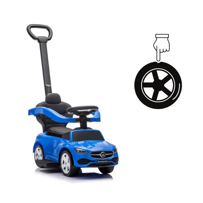 Masinuta copii 3 in 1, Mercedes C-Class Deluxe, Blue, Milly Mally EKDmm2732