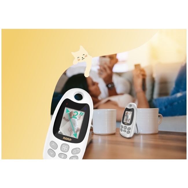Neno gato 2 – monitor electronic pentru bebeluși cu receptor wireless nen-mam-nn006