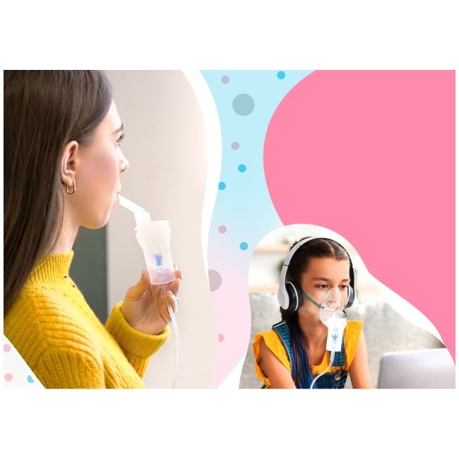 Neno sano – nebulizator pneumatic, cu piston și compresor nen-mam-inh004