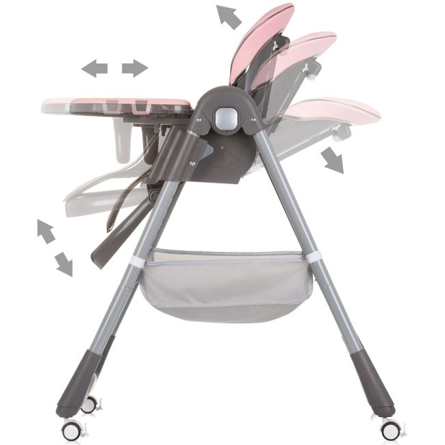 Scaun de masa chipolino first spoon flamingo hubsthfs02404fl