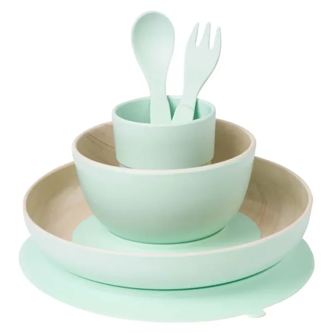 Set Complet De Masa, 5 Piese, Cu Ventuza,   Nordic   Mint Pjb505418