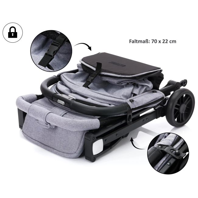 Carucior sport Elite Styler - light grey melange- Fillikid