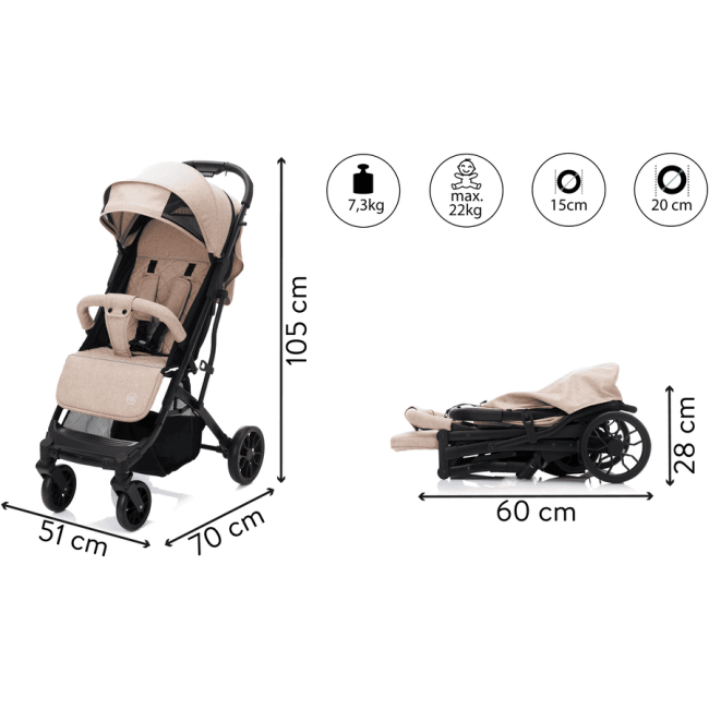 Carucior sport Elite Styler - sand melange- Fillikid