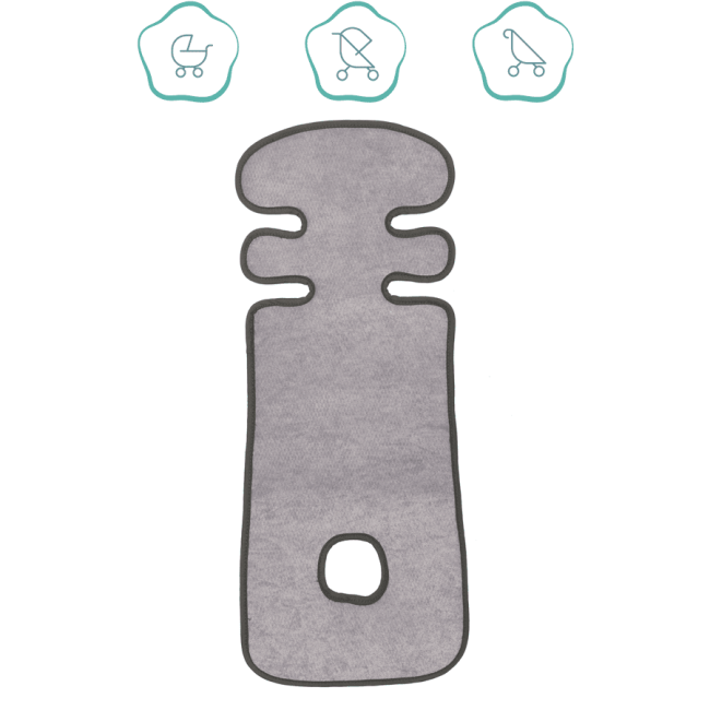 Protectie anti-transpiratie pentru carucior grey Fillikid