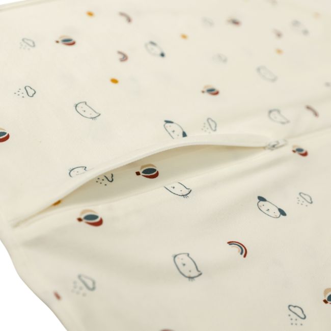 Sac de dormit Swaddle First Sleep Kitty Dreamland, faza 2, pentru bebelusi 3-6 luni, tog 0.5, 74 cm, 0.5 tog KDEFS2KD00