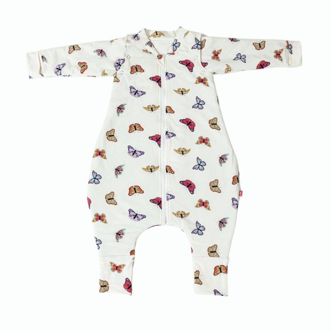 Sac de dormit cu picioruse si maneci, Butterfly Dreams, 70 cm, 2 Tog - Iarna KDESDPBD7002