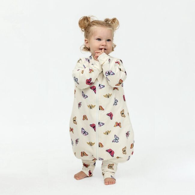 Sac de dormit cu picioruse si maneci, Butterfly Dreams, 70 cm, 3 Tog - Iarna KDESDPBD7003