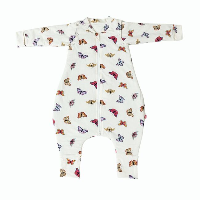 Sac de dormit cu picioruse si maneci, Butterfly Dreams, 70 cm, 3 Tog - Iarna KDESDPBD7003