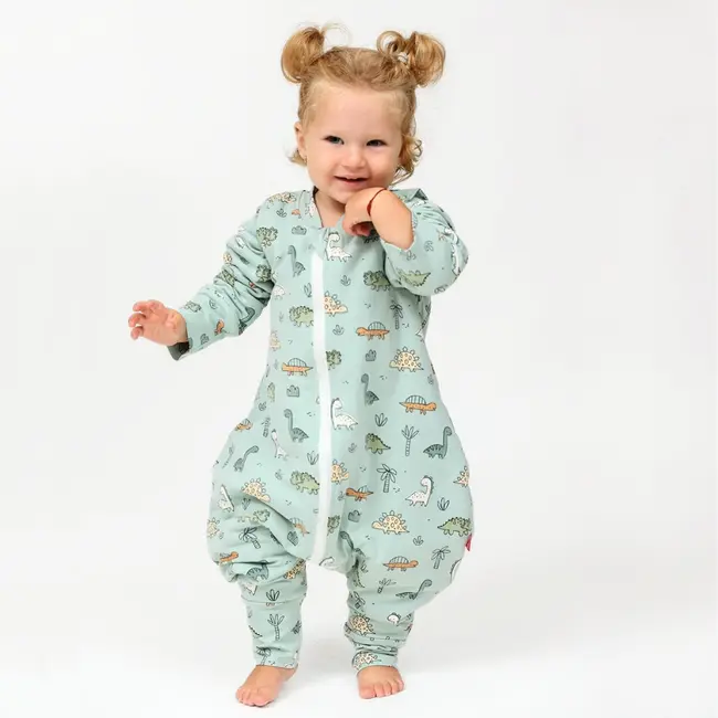 Sac de dormit cu picioruse si maneci, Dino Adventure, 130 cm, 2 Tog - Iarna KDESDPDA13002