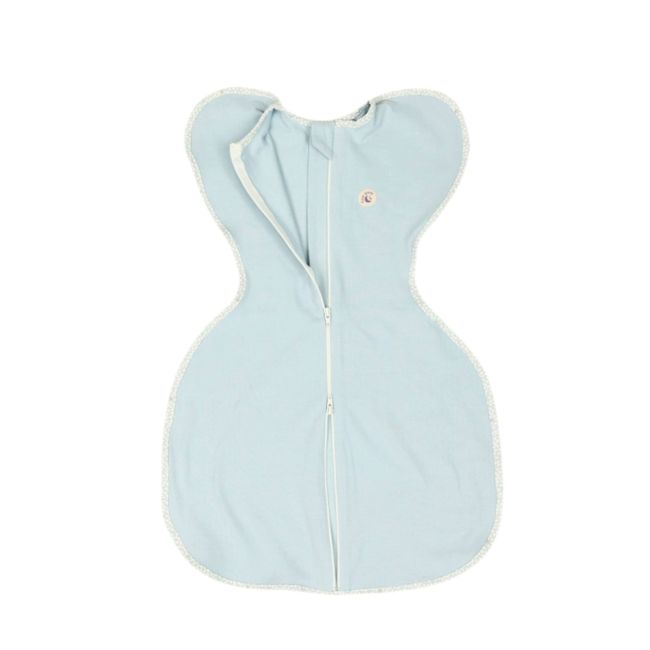 Sac de dormit nou-nascut Swaddle First Sleep Blue Skies, 60 cm, 0.5 tog KDEFSBS00