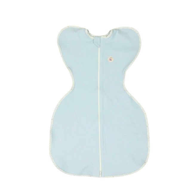 Sac de dormit nou-nascut Swaddle First Sleep Blue Skies, 60 cm, 1.5 tog KDEFSBS015