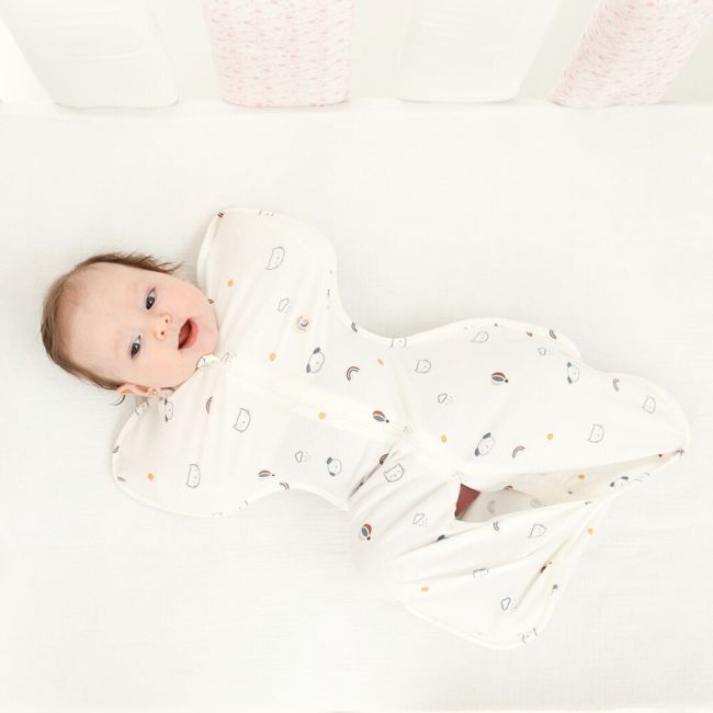 Sac de dormit nou-nascut Swaddle First Sleep Kitty Dreamland, 60 cm, 0.5 tog KDEFSKD00