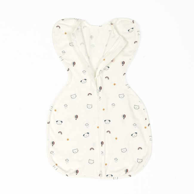 Sac de dormit nou-nascut Swaddle First Sleep Kitty Dreamland, 60 cm, 1.5 tog KDEFSKD015