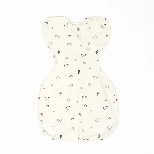 Sac de dormit nou-nascut Swaddle First Sleep Kitty Dreamland, 60 cm, 1 tog KDEFSKD01