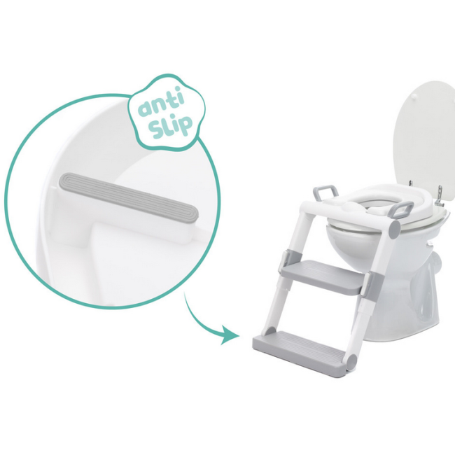 Scara cu reductor WC moale pliabila, 24 luni+, grey white  Fillikid