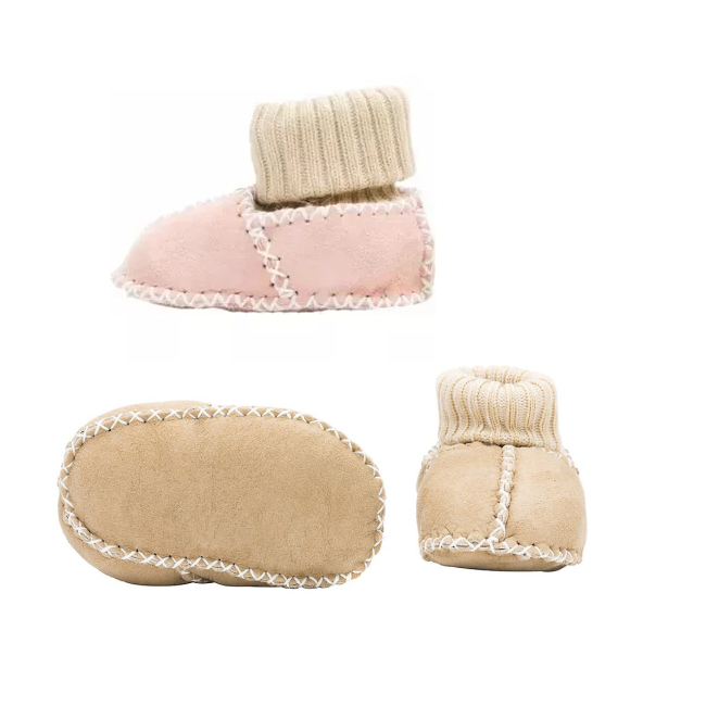 Botosei cu blana naturala pink, M 21/22, Fillikid