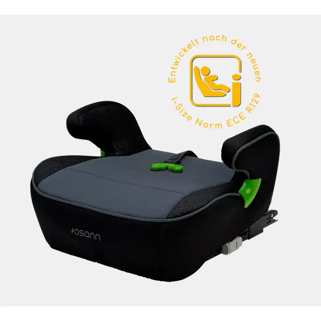 Inaltator auto Junior Isofix cu Gurtfix i-Size Pixel Black, R129, Osann