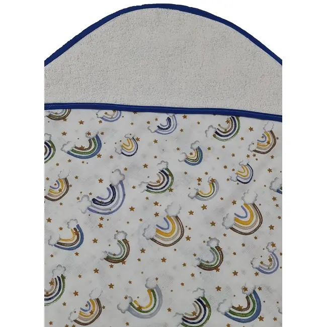 Prosop din muselina cu capison, 80x80 cm, blue Kreis design