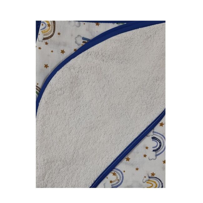 Prosop din muselina cu capison, 80x80 cm, blue Kreis design
