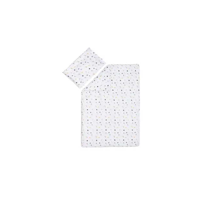 Lenjerie de pat din Jerse 2 piese casute Fillikid