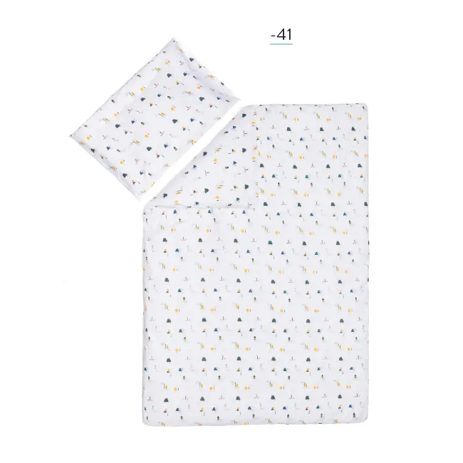 Lenjerie de pat din Jerse 2 piese casute Fillikid