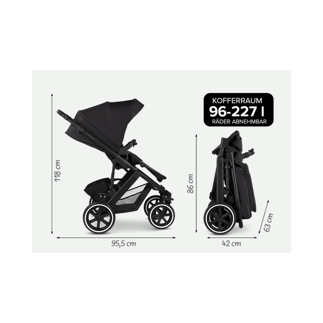 Carucior 2 in 1 Salsa 5 AIR Nature ABC Design