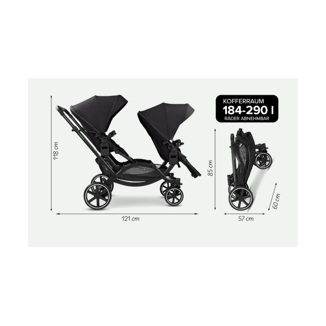 Carucior gemeni Zoom 2 Avocado ABC Design