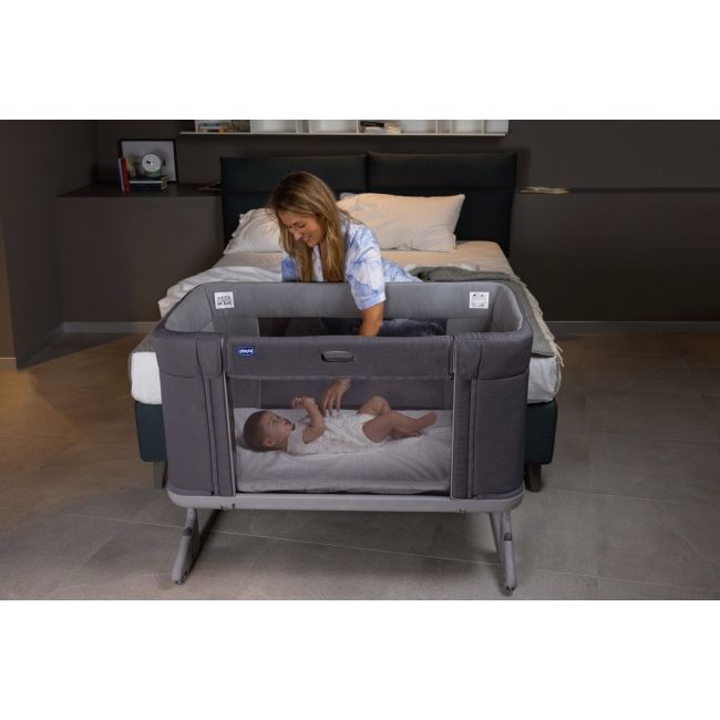 Patut atasabil Chicco Next 2 Me Forever, 3 in 1, SlateGrey (Gri), 0luni+ CHC79650-8_SLATE GREY