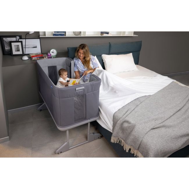 Patut atasabil Chicco Next 2 Me Forever, 3 in 1, SlateGrey (Gri), 0luni+ CHC79650-8_SLATE GREY